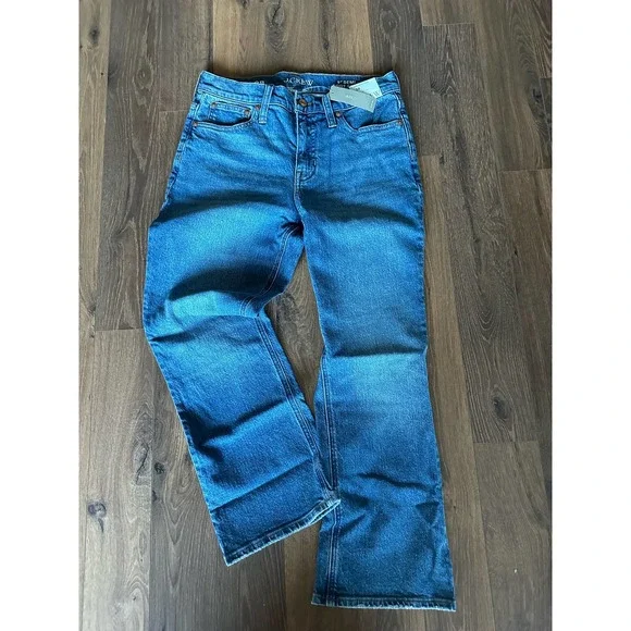 J. Crew 9" demi-boot crop jean in Roselawn Wash - Picture 2 of 6